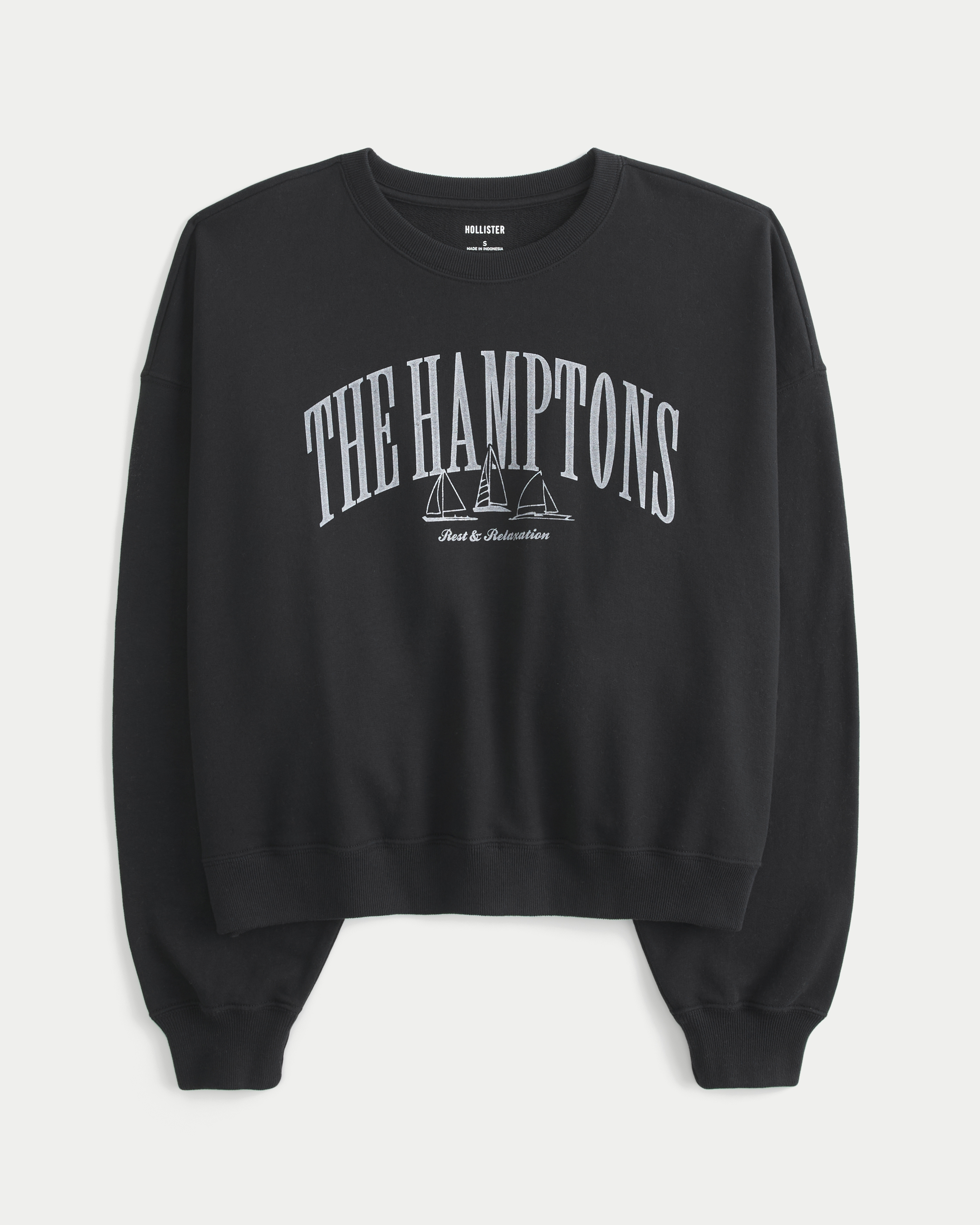 Easy Hamptons Graphic Crew Sweatshirt