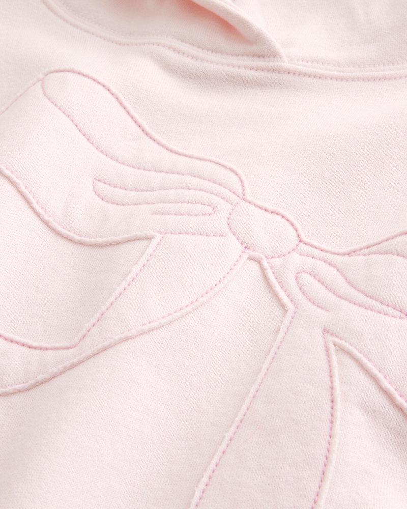 Oversized Bow Graphic Hoodie