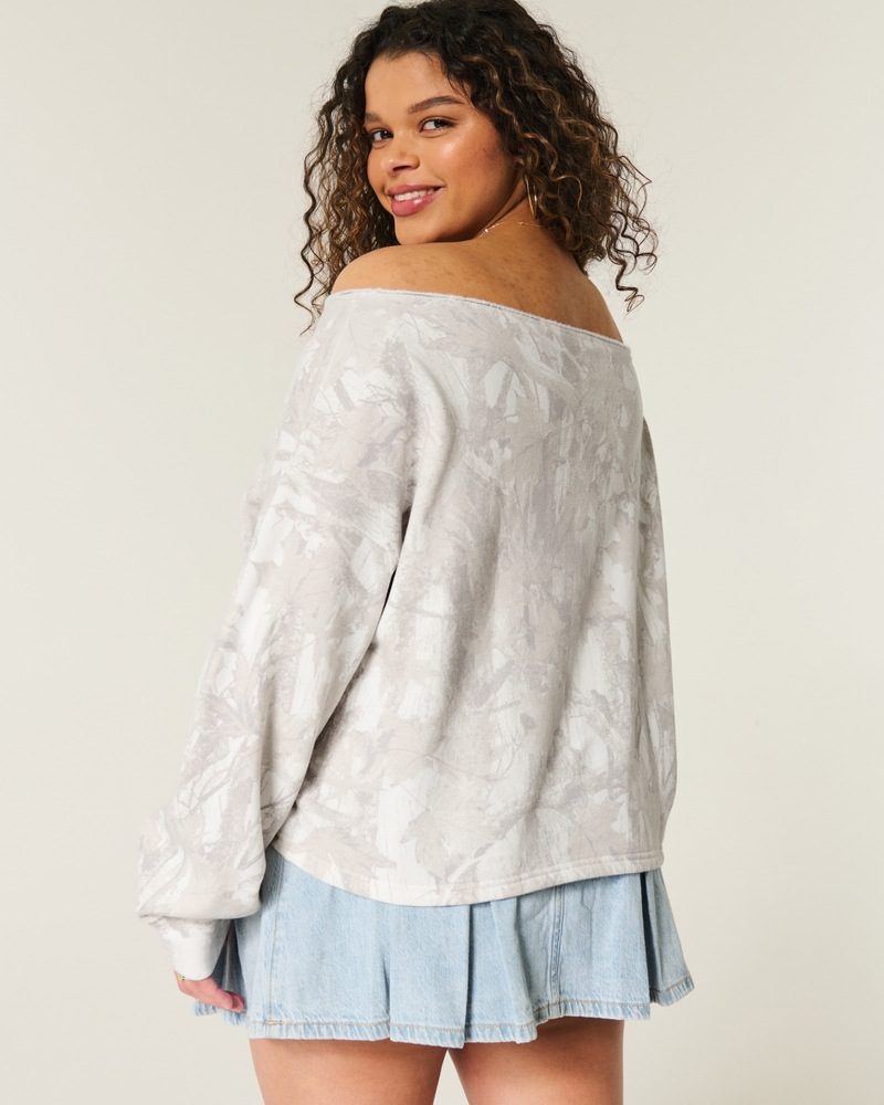 Easy Off-the-Shoulder University of Texas Graphic Sweatshirt