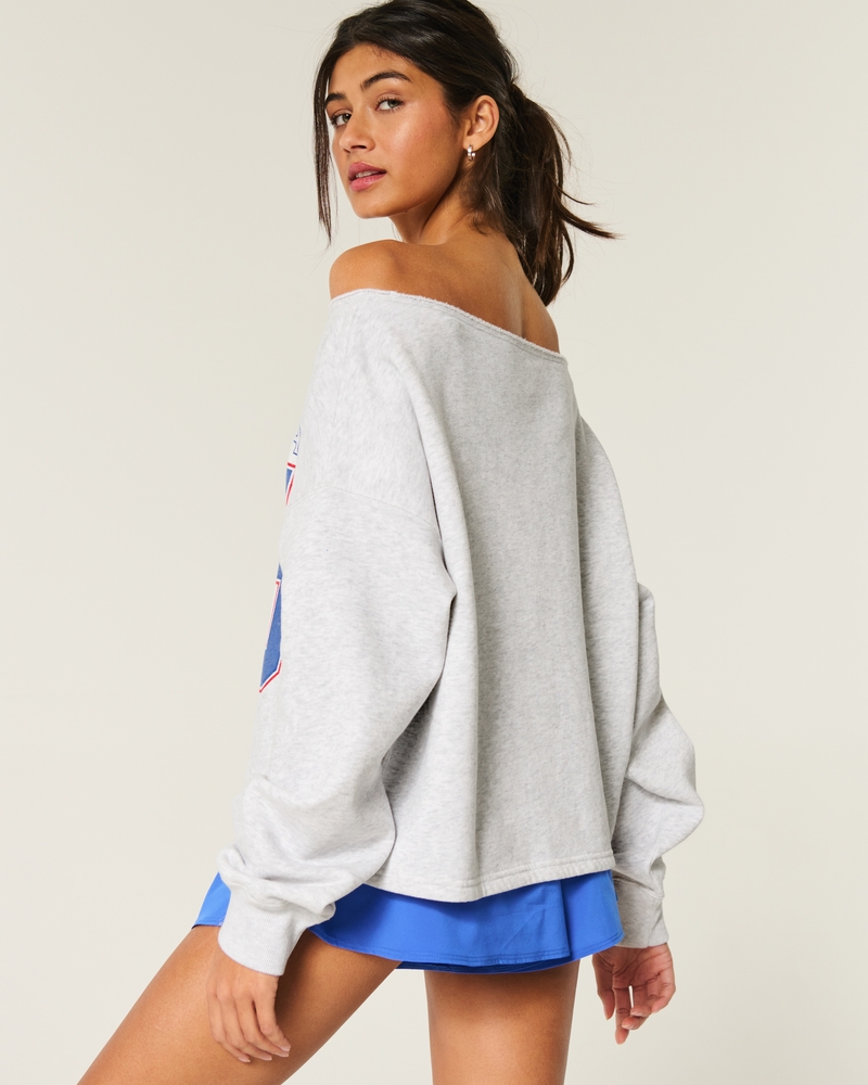 Easy Off-the-Shoulder University of Arizona Graphic Sweatshirt
