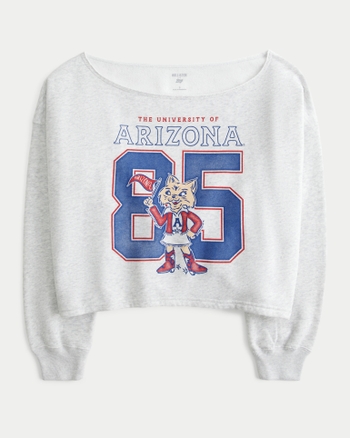 ACYM A logo off shoulder スウェット AE USC Trojans Graphic Off The Shoulder Sweatshirt