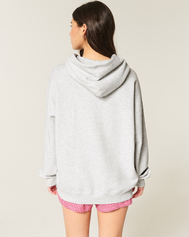 Oversized Varsity Graphic Hoodie