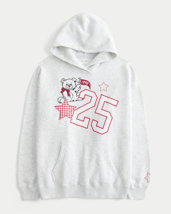 Oversized Varsity Graphic Hoodie
