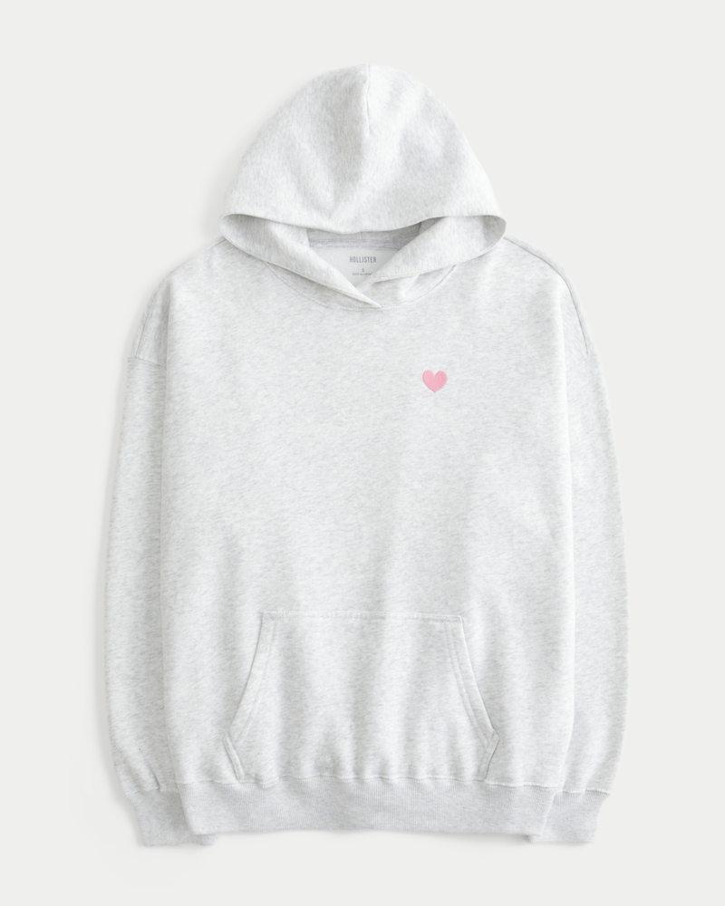 Oversized I Heart LA Graphic Hoodie