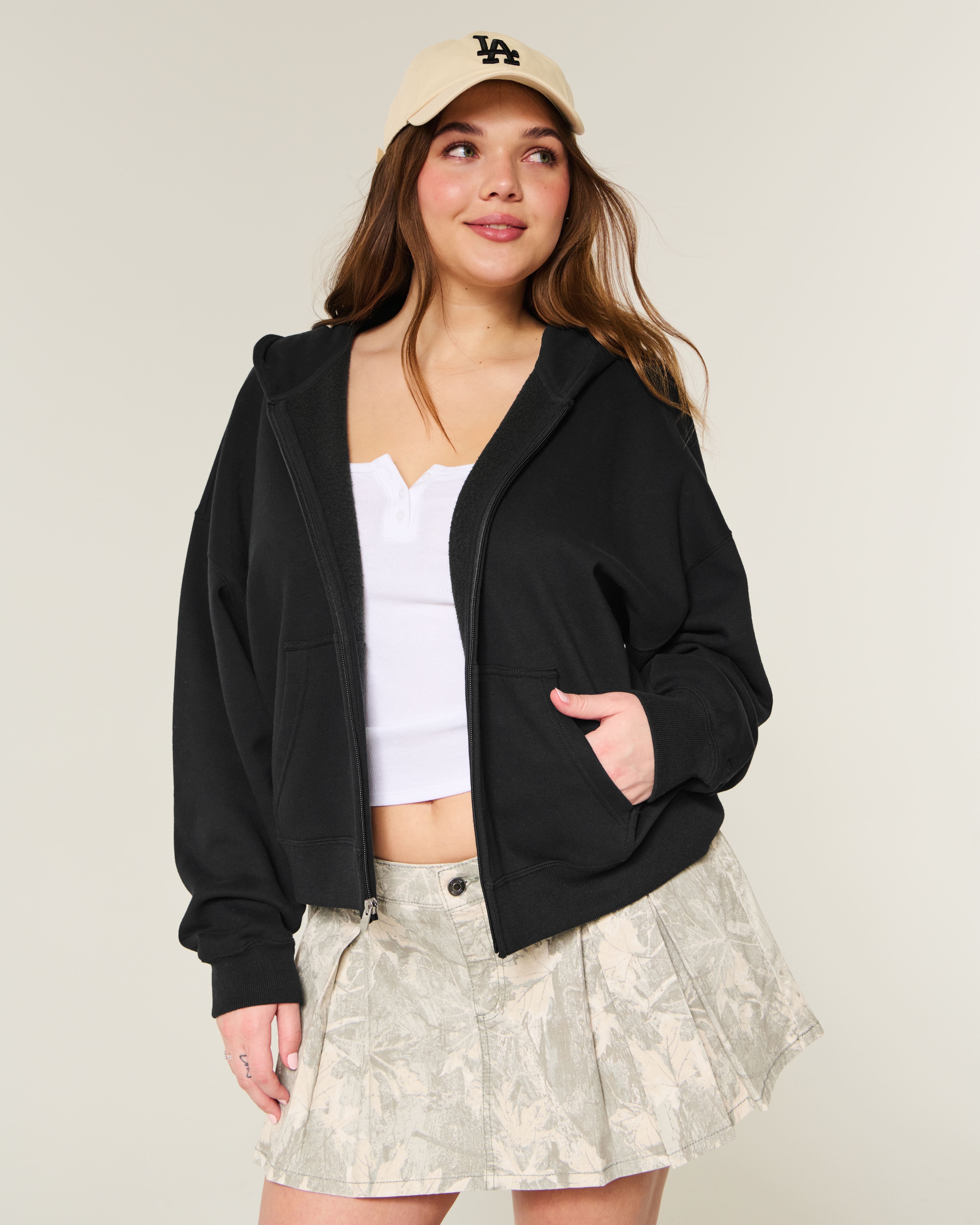 Oversized Zip-Up Hoodie