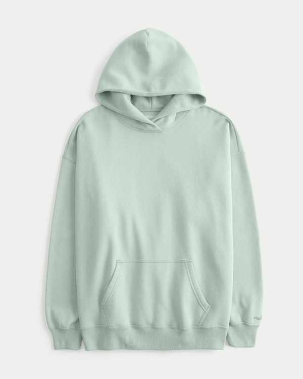 Hollister Feel Good Fleece Oversized Hoodie, Eucalyptus Green view 1