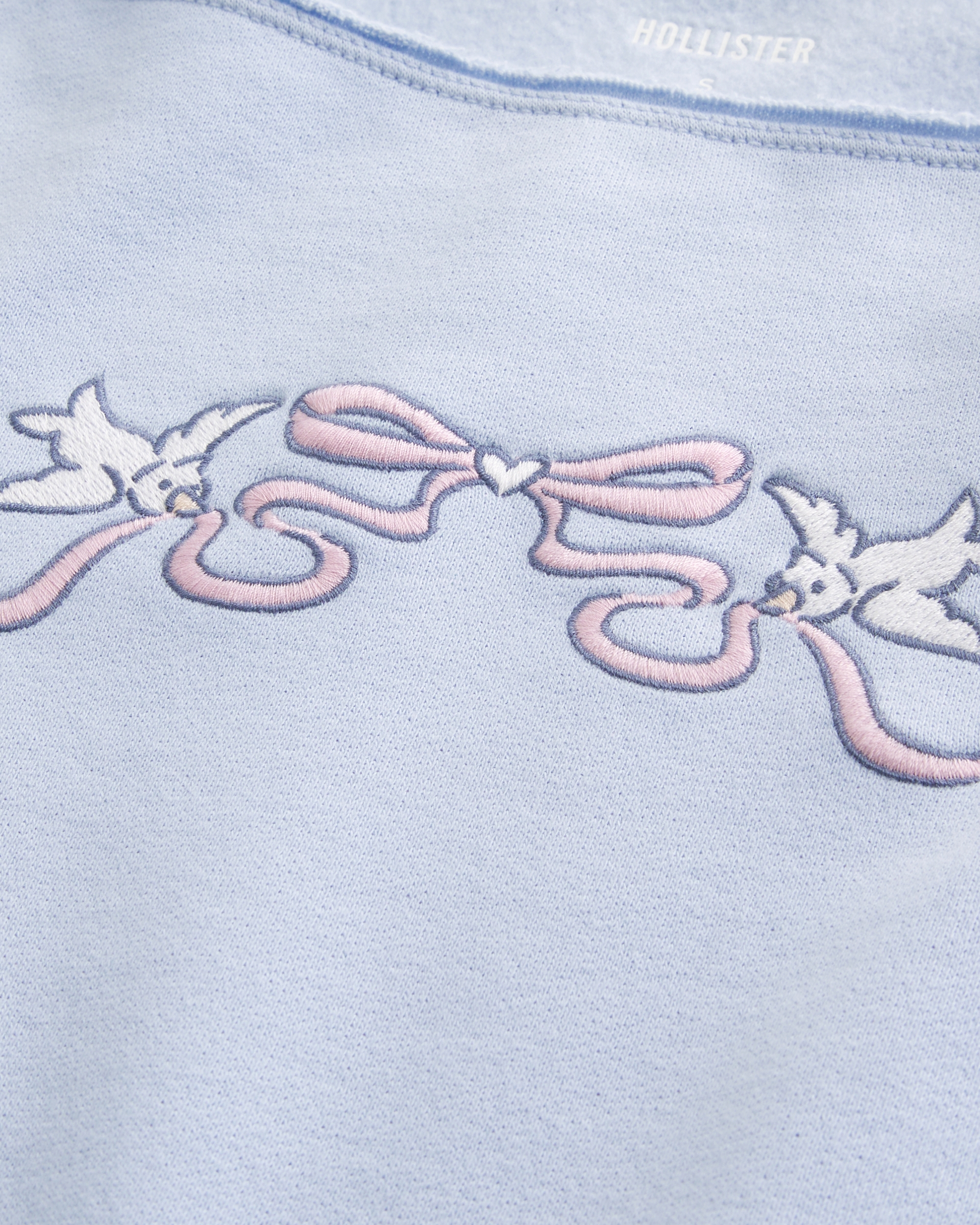 Easy Graphic Double Off-the-Shoulder Sweatshirt