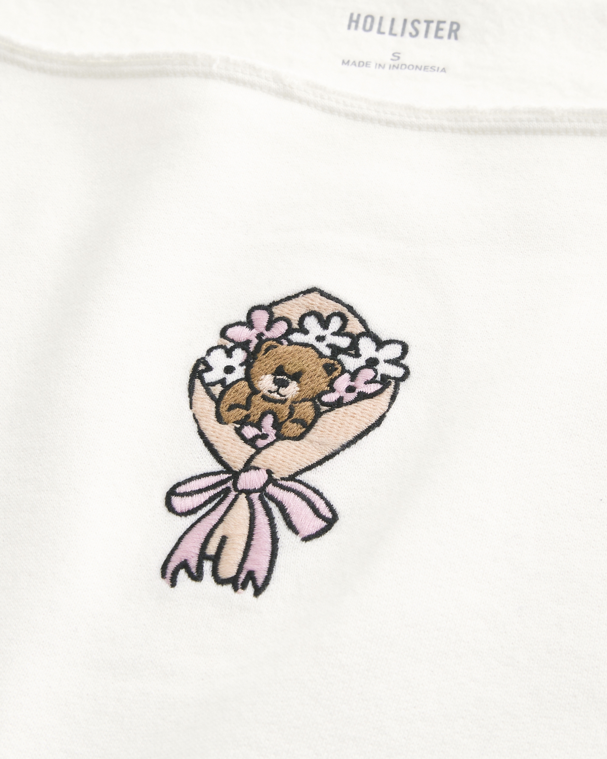 Easy Graphic Double Off-the-Shoulder Sweatshirt