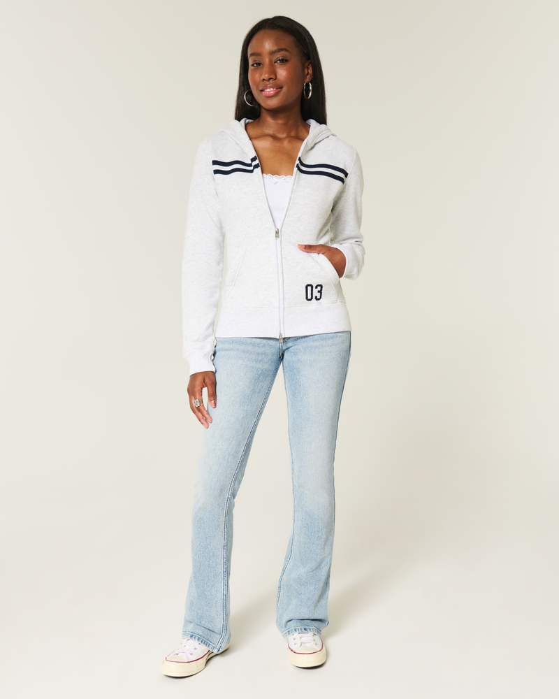 Striped Zip-Up Hoodie