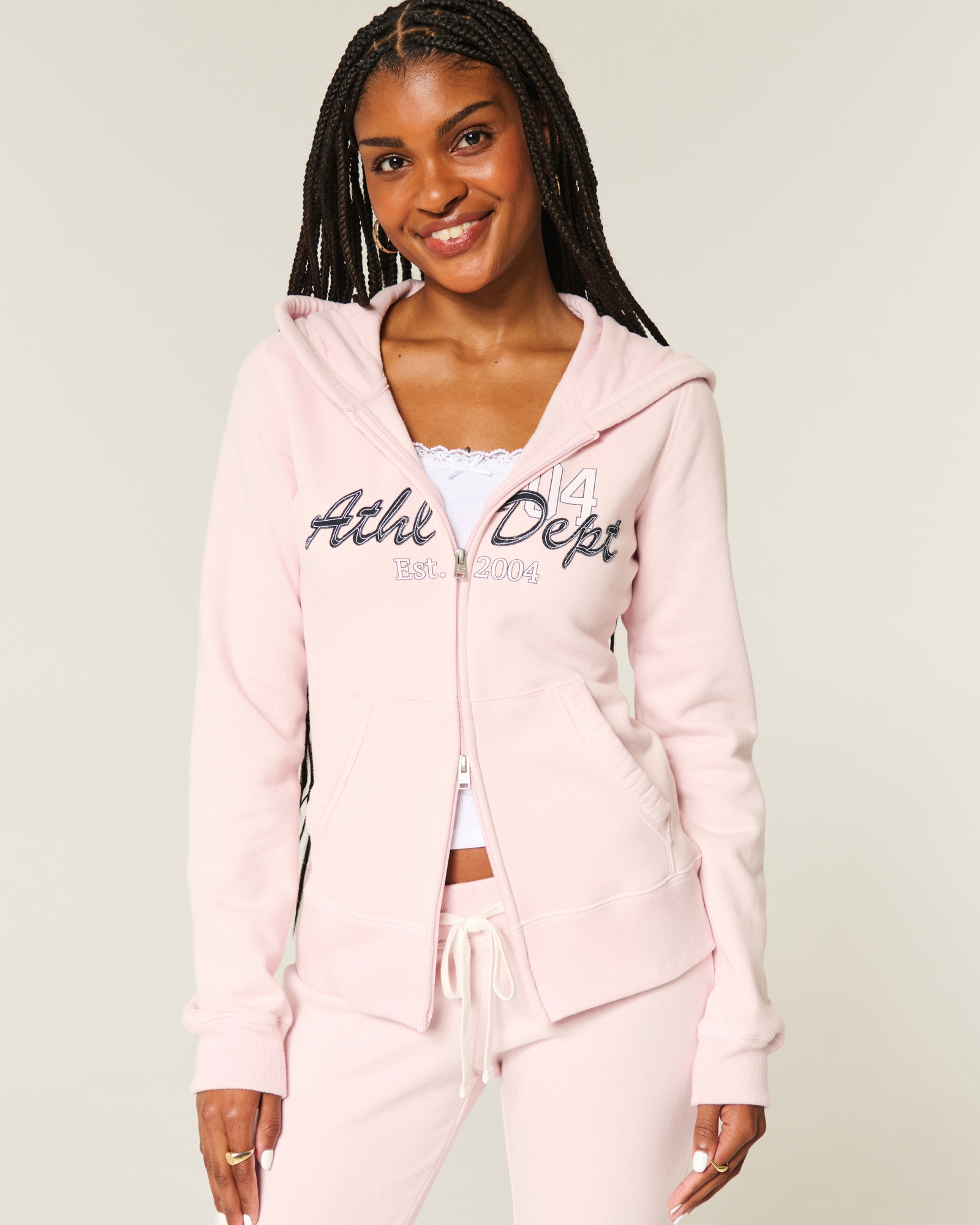 Women's Slim Athletic Dept Graphic Zip-Up Hoodie | Women's