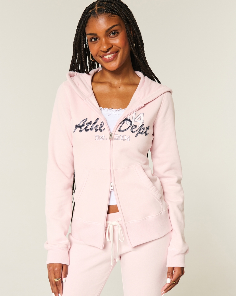 Women's Slim Athletic Dept Graphic Zip-Up Hoodie Women's