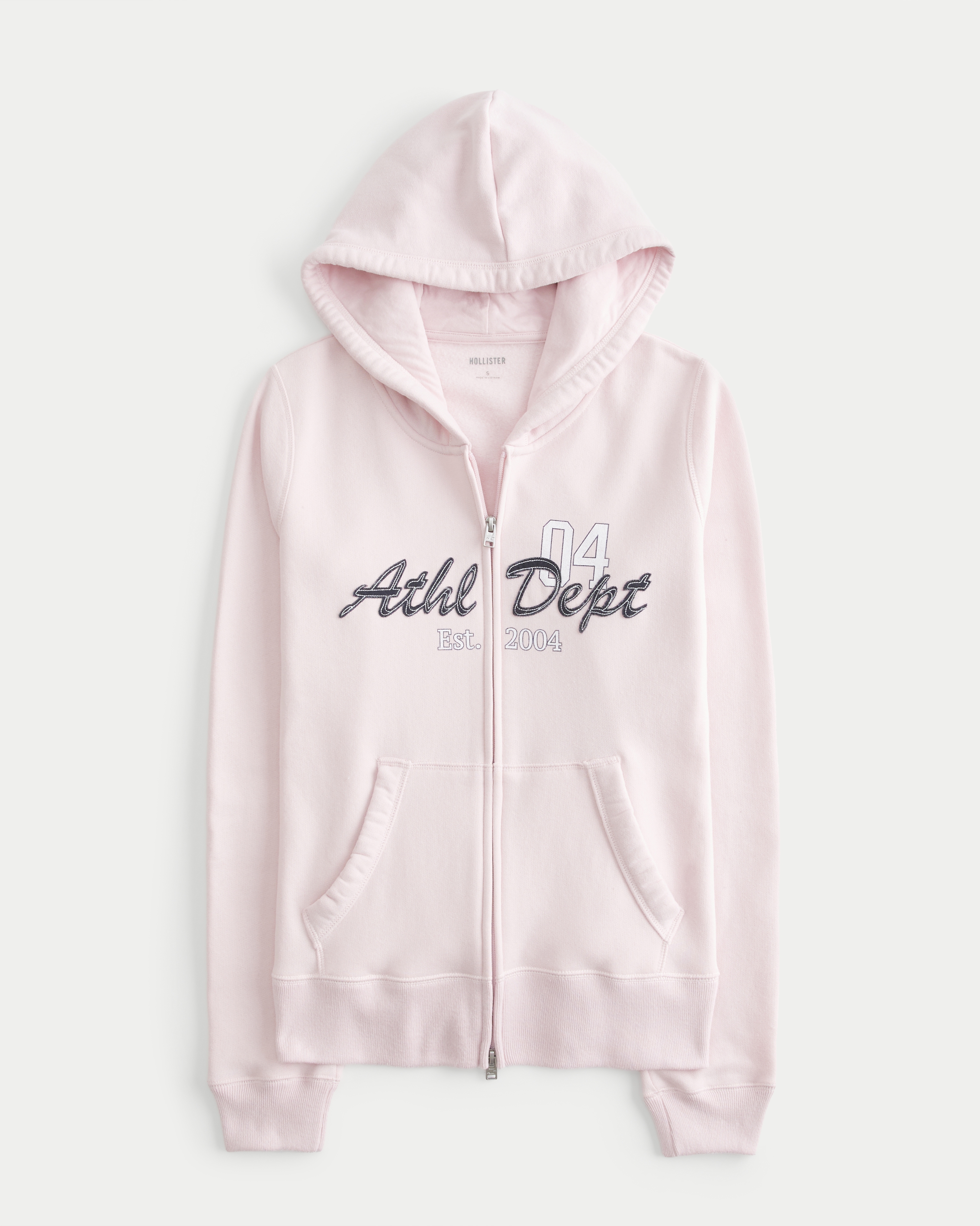 Slim Athletic Dept Graphic Zip-Up Hoodie