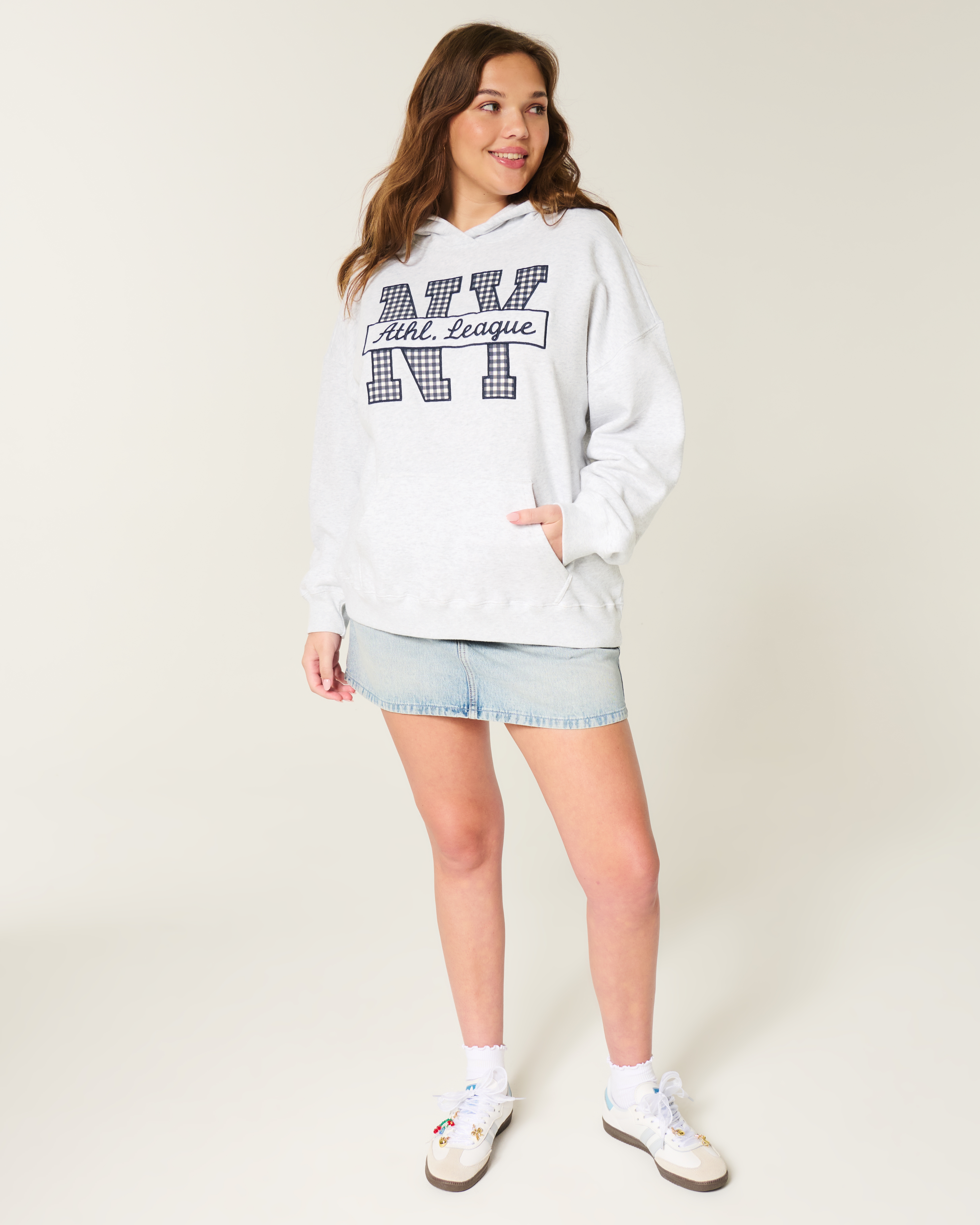 Oversized NY Graphic Hoodie