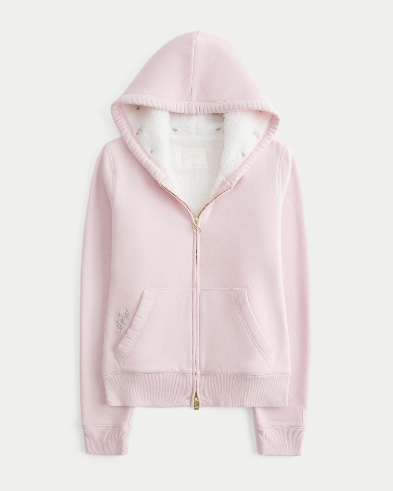 Hoodie Hollister Jacke Pink Hollister Jacket Women's Medium Pink