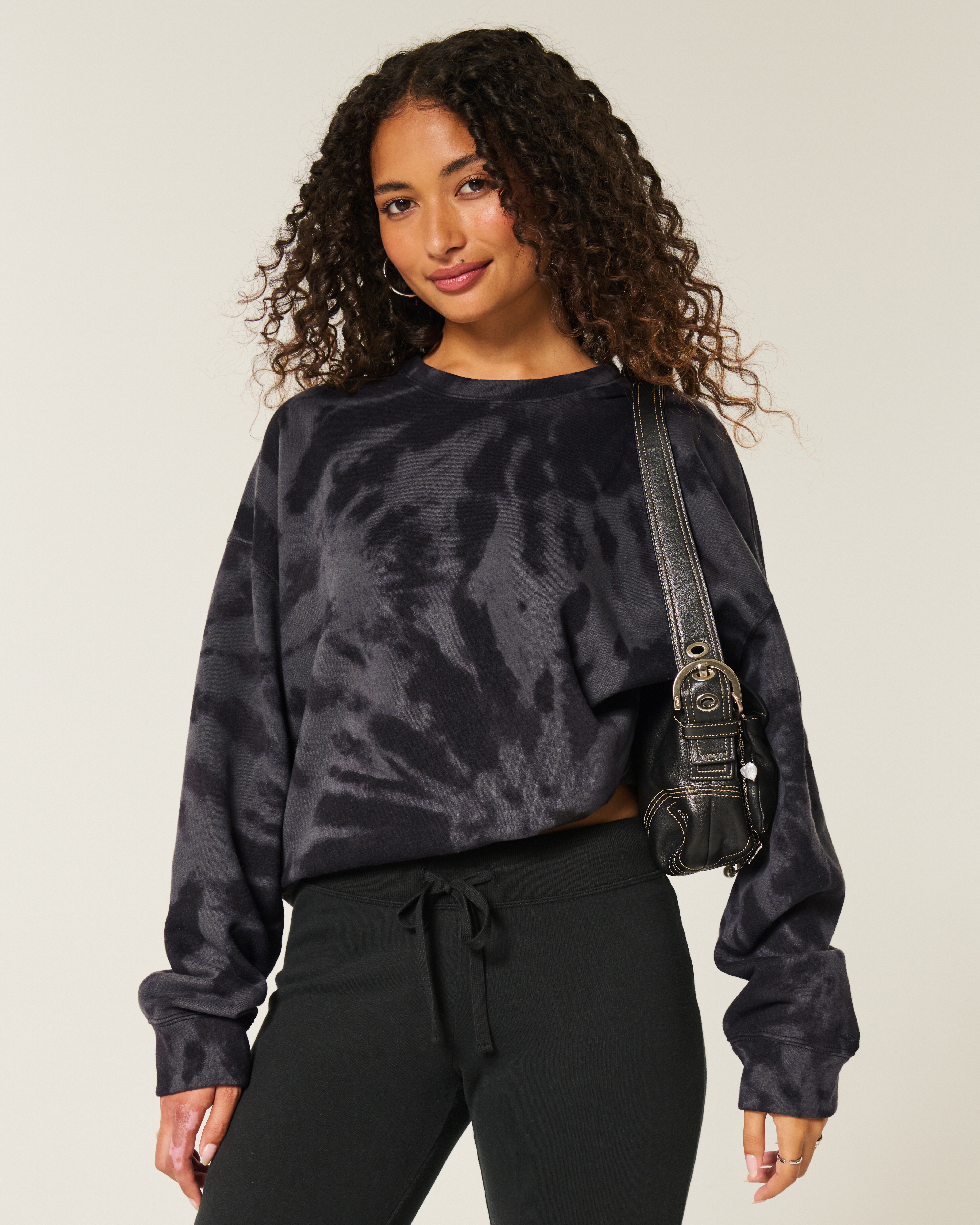 Easy Tie-Dye Pattern Crew Sweatshirt