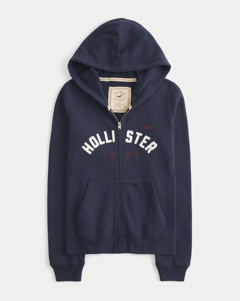 Logo Graphic Zip-Up Hoodie