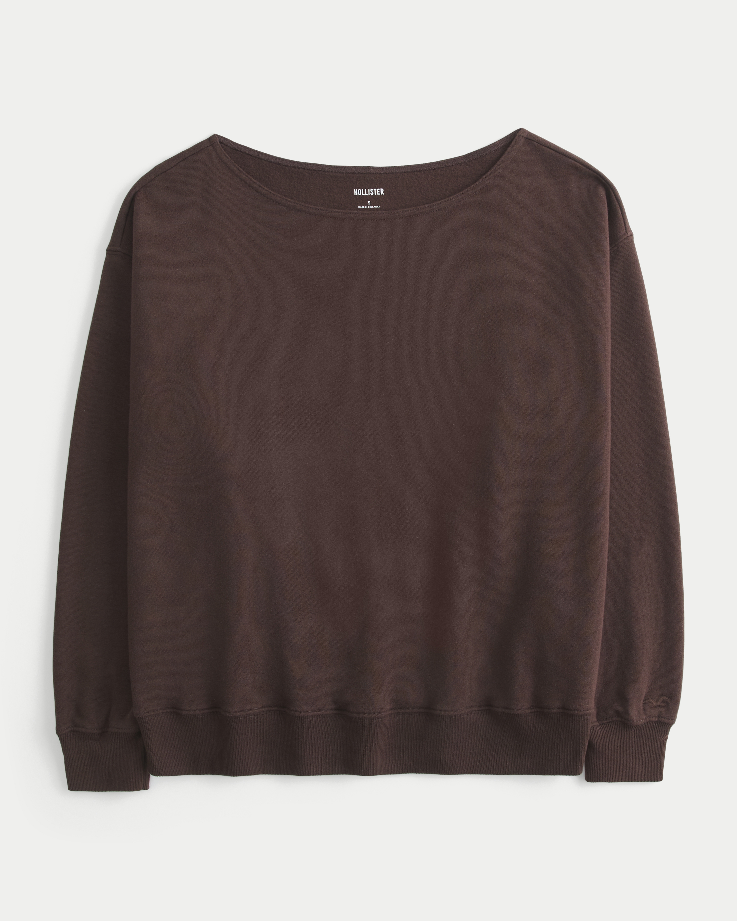 Oversized Off-the-Shoulder Sweatshirt