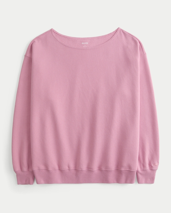 Oversized Off-the-Shoulder Sweatshirt