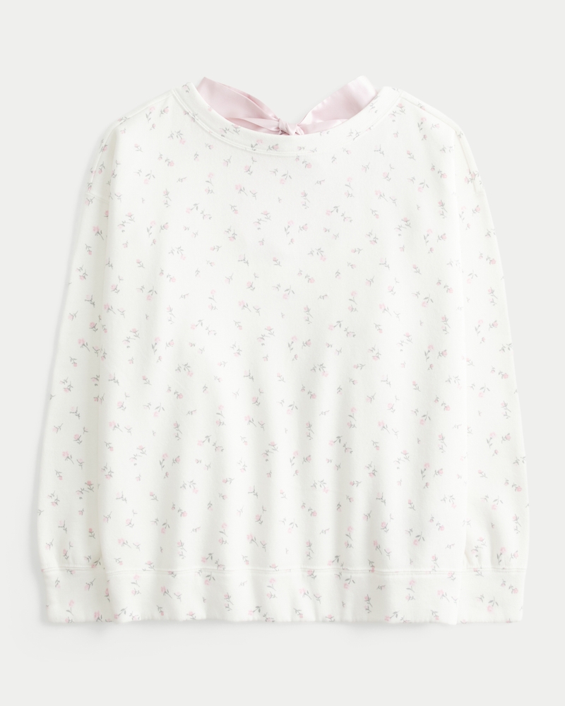 Oversized Back Bow Sweatshirt