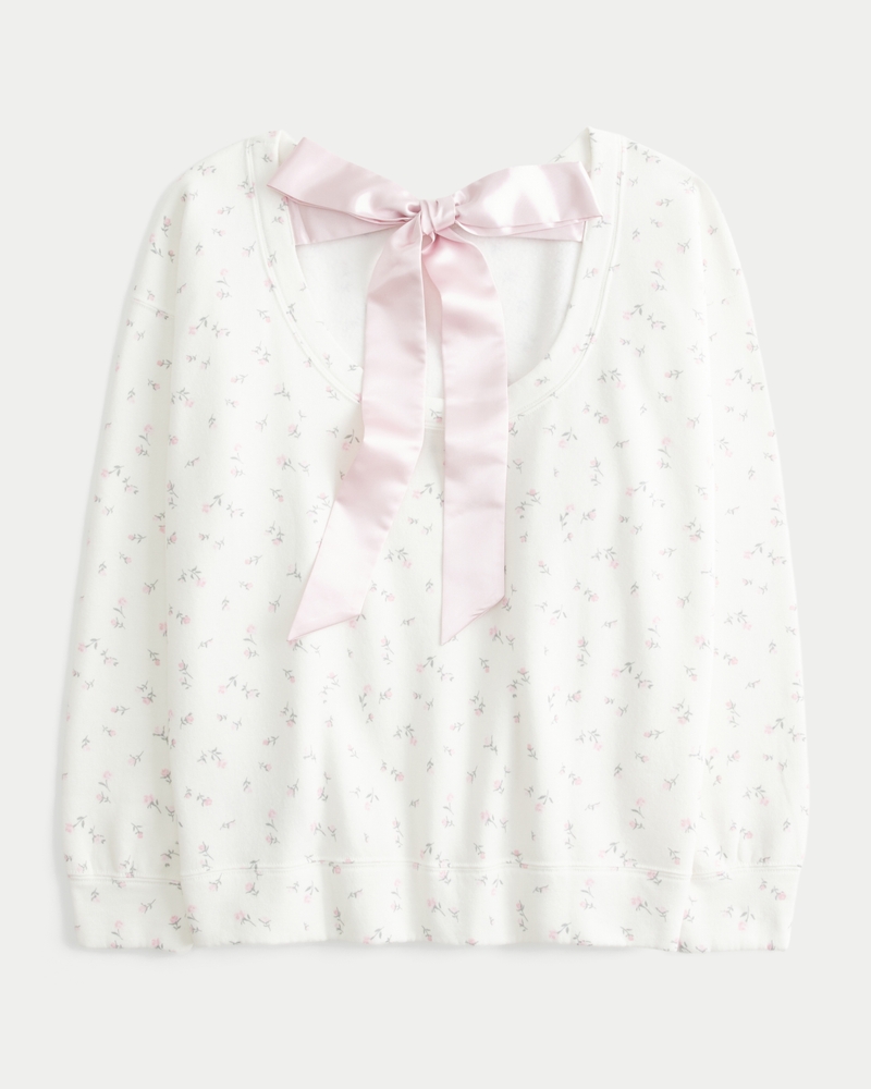 Oversized Back Bow Sweatshirt