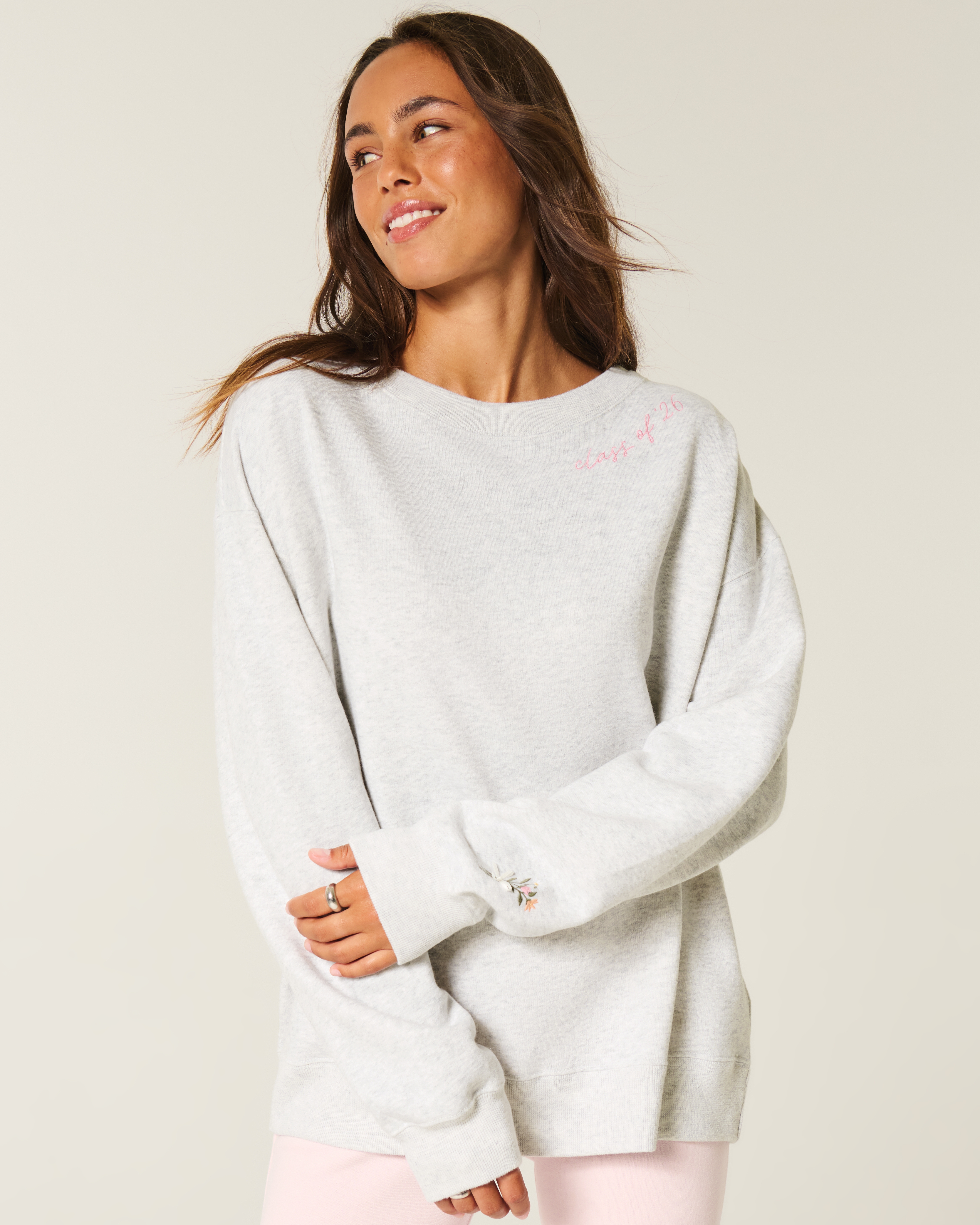 Oversized Class of '26 Back Bow Sweatshirt