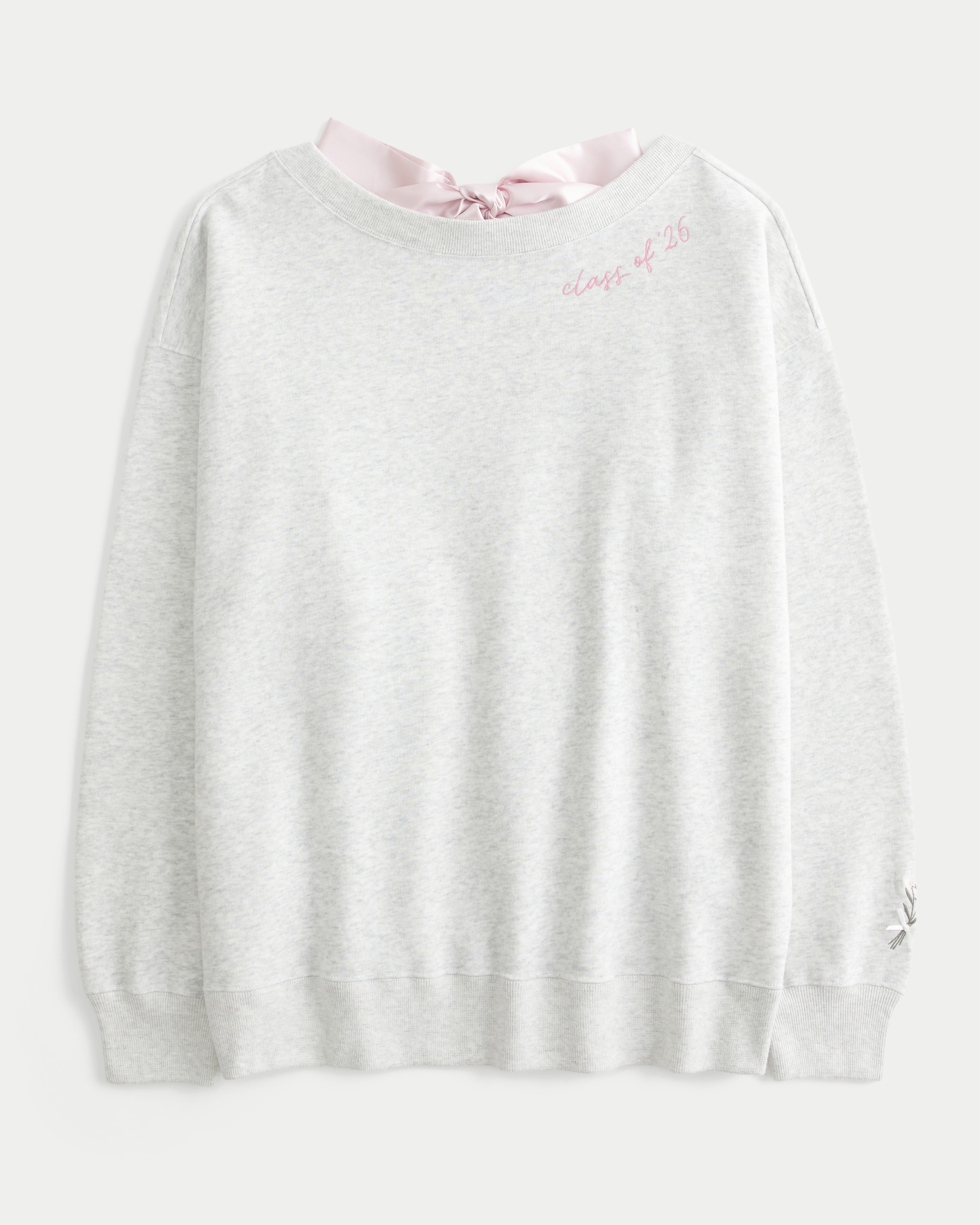 Oversized Class of '26 Back Bow Sweatshirt