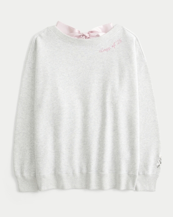 Hollister Oversized Class of '26 Back Bow Sweatshirt