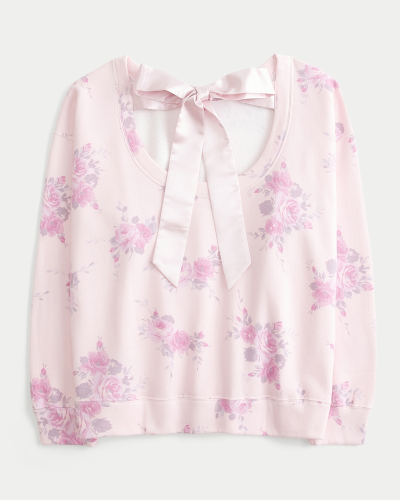 Oversized Back Bow Sweatshirt