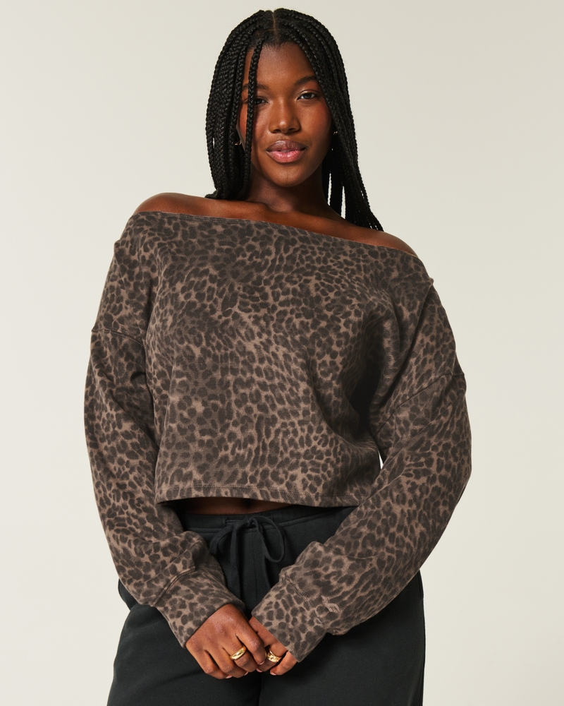 Easy Flower Graphic Crew Sweatshirt