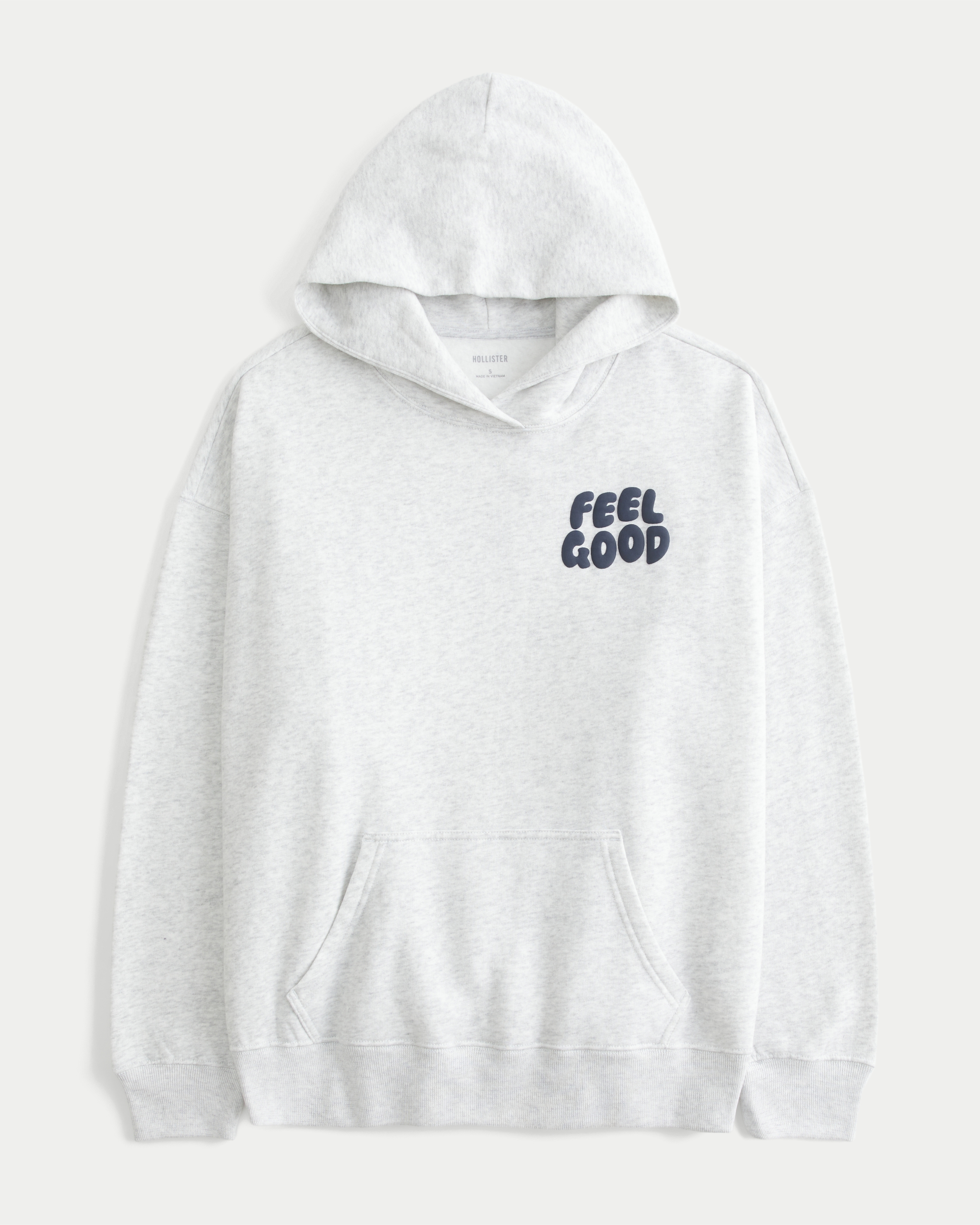 Hollister Feel Good Oversized Logo Graphic Hoodie