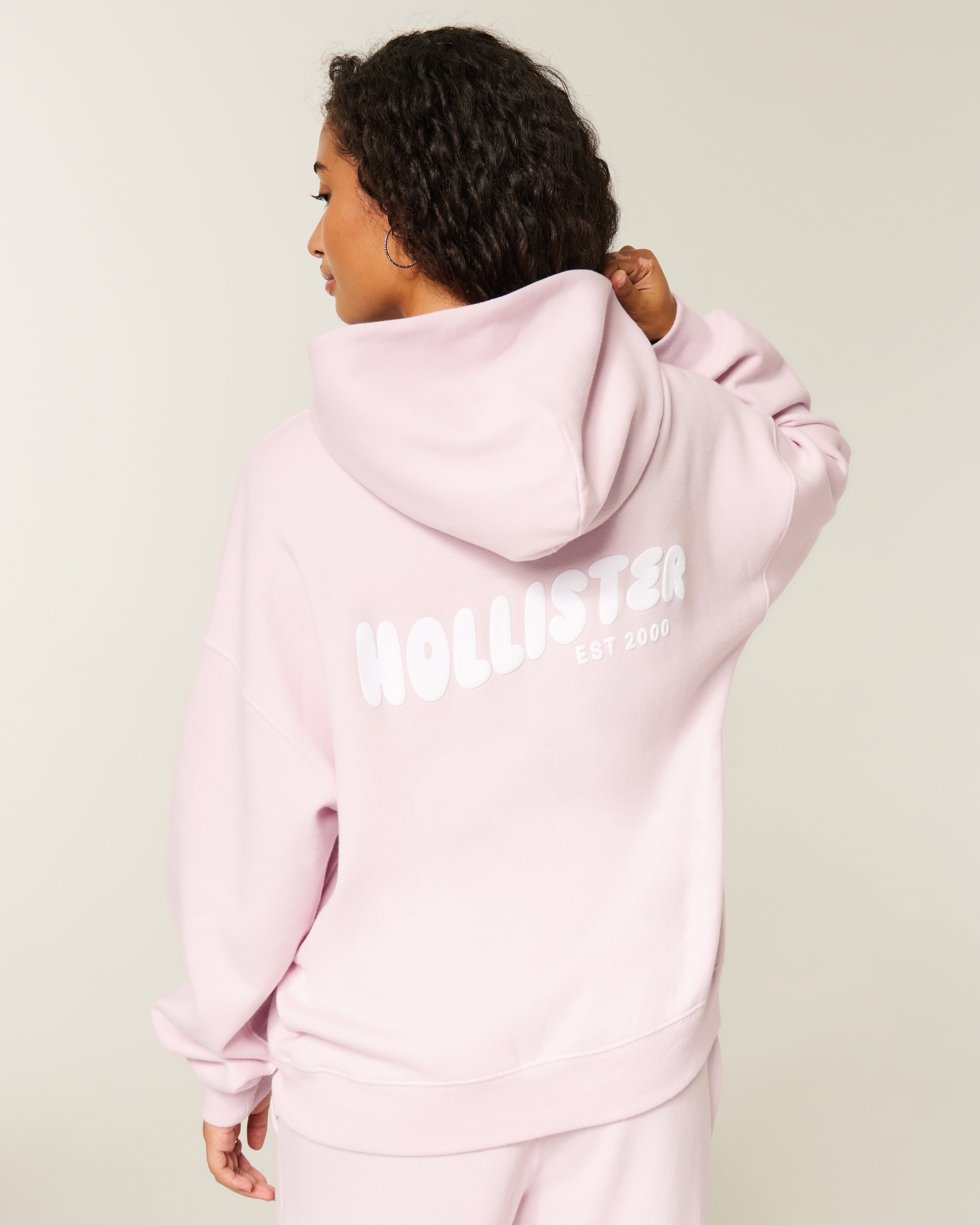 Hollister Feel Good Oversized Graphic Hoodie