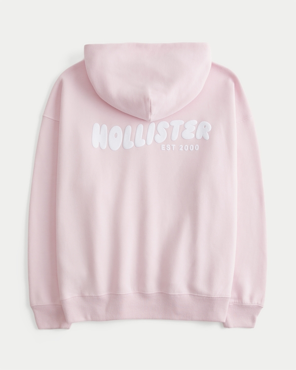 Hollister Feel Good Oversized Logo Graphic Hoodie