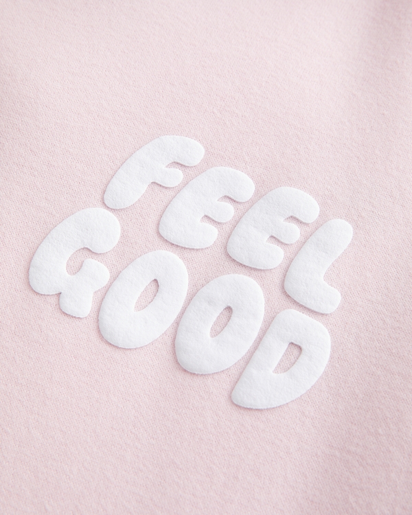 Hollister Feel Good Oversized Logo Graphic Hoodie