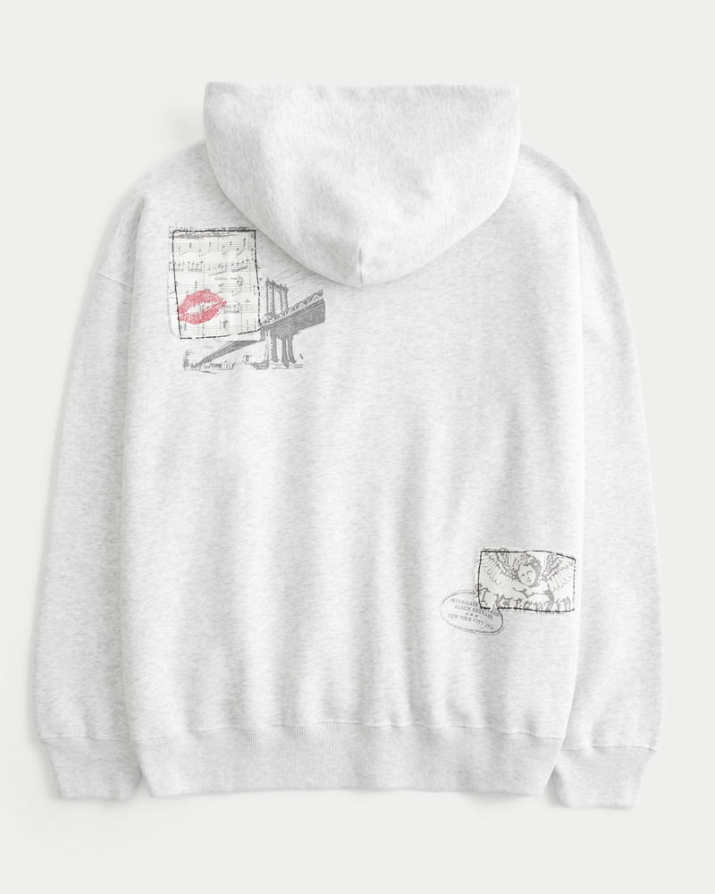 Oversized New York City Graphic Hoodie