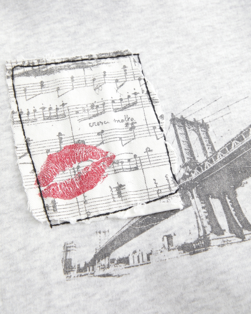 Oversized New York City Graphic Hoodie