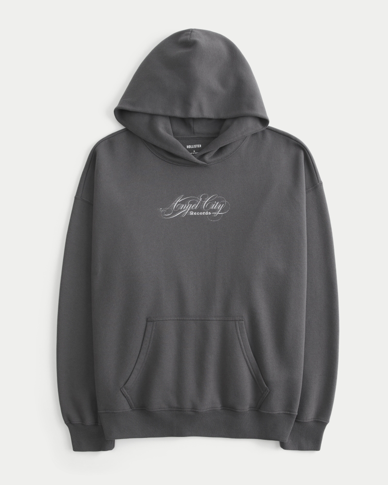 Oversized Angel City Records Graphic Hoodie