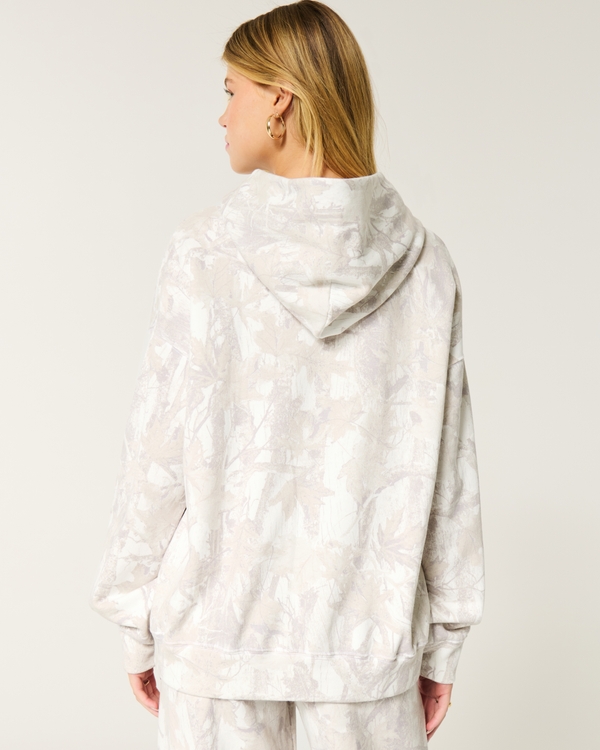 Oversized Camo Hoodie, White Camo view 2