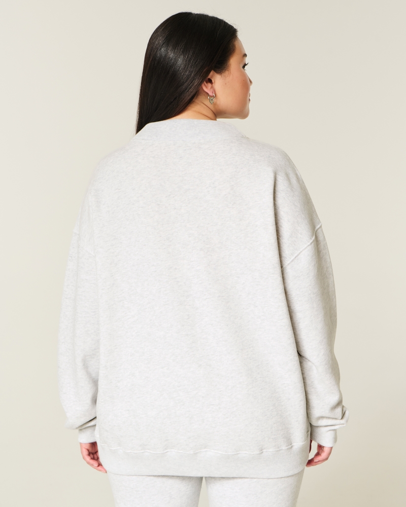 Oversized Mock-Neck Sweatshirt