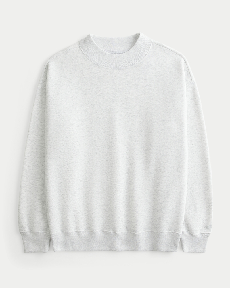 Oversized Mock-Neck Sweatshirt