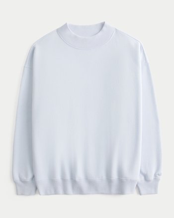 Women's Oversized Mock-Neck Sweatshirt | Women's Sweatshirts & Sweatpants | HollisterCo.com