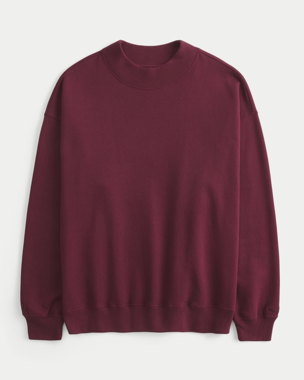Oversized Mock-Neck Sweatshirt