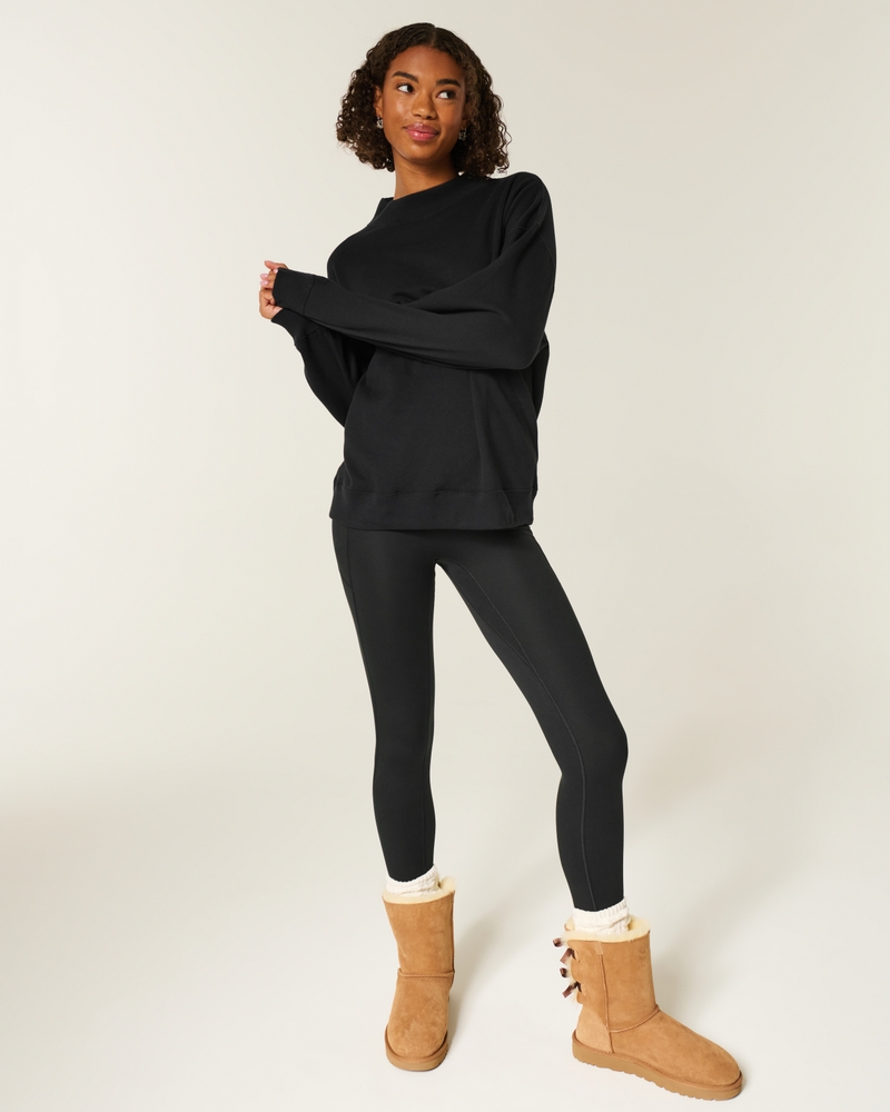 Oversized Mock-Neck Sweatshirt