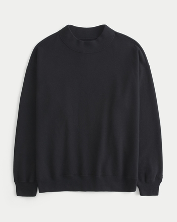 Women's Oversized Mock-Neck Sweatshirt | Women's | HollisterCo.com