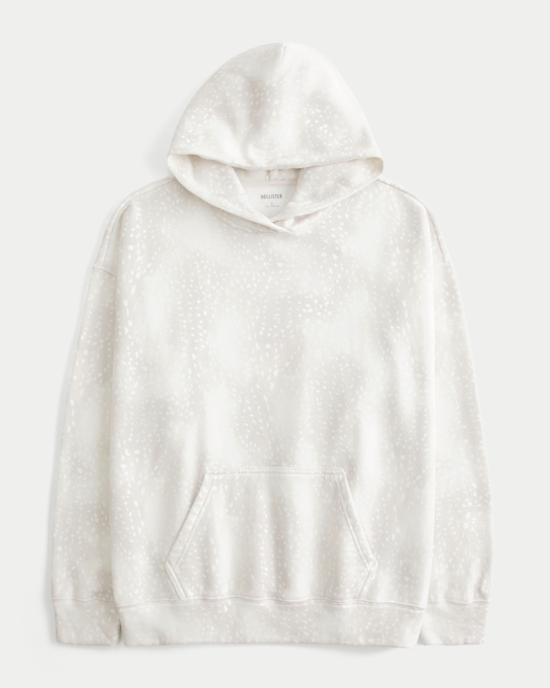 Oversized Doe Print Hoodie
