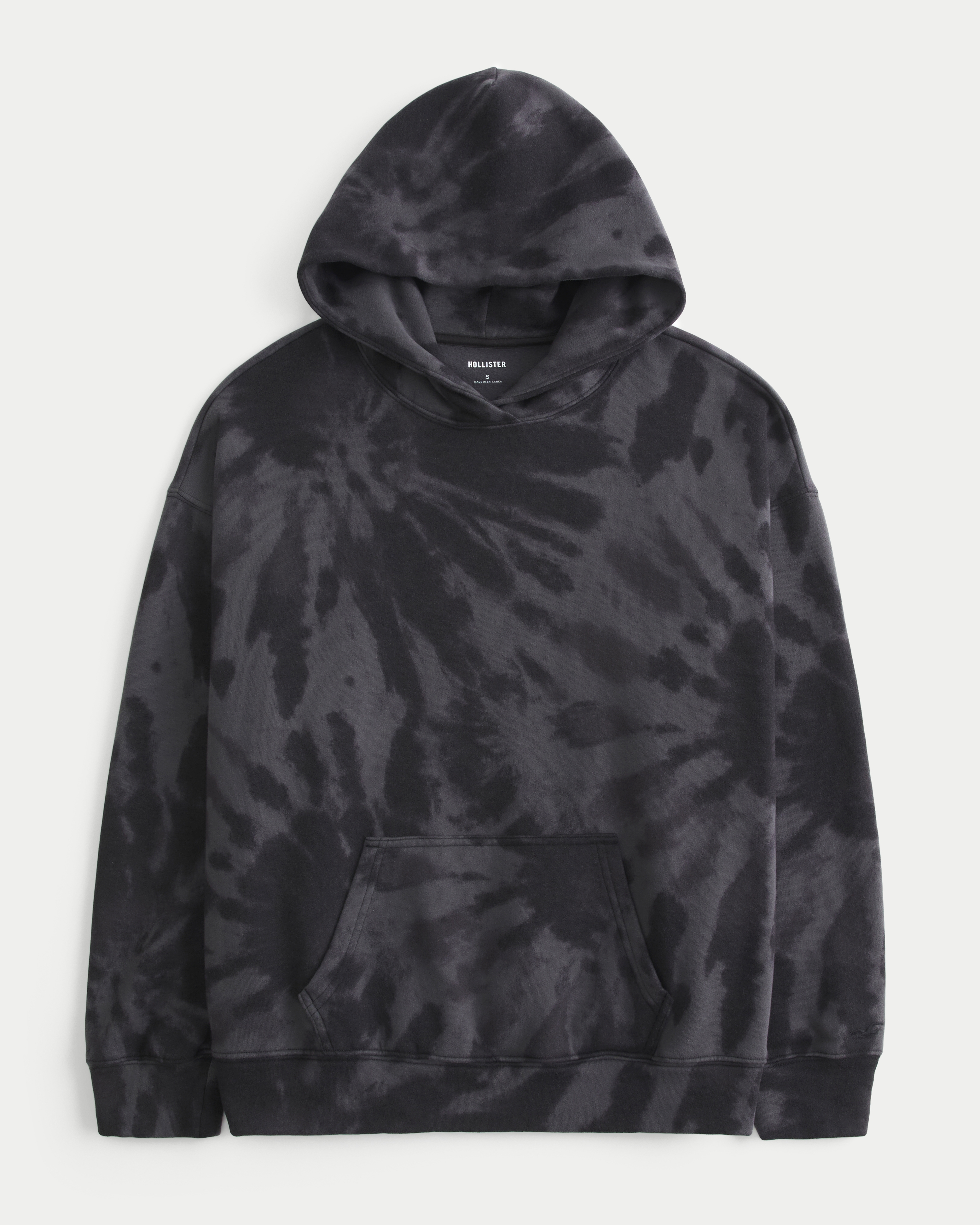 Oversized Tie-Dye Print Hoodie