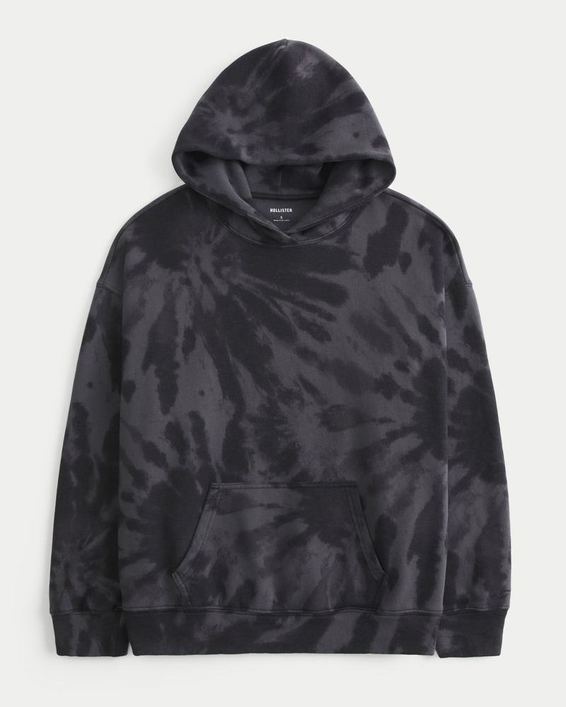Oversized Tie-Dye Print Hoodie