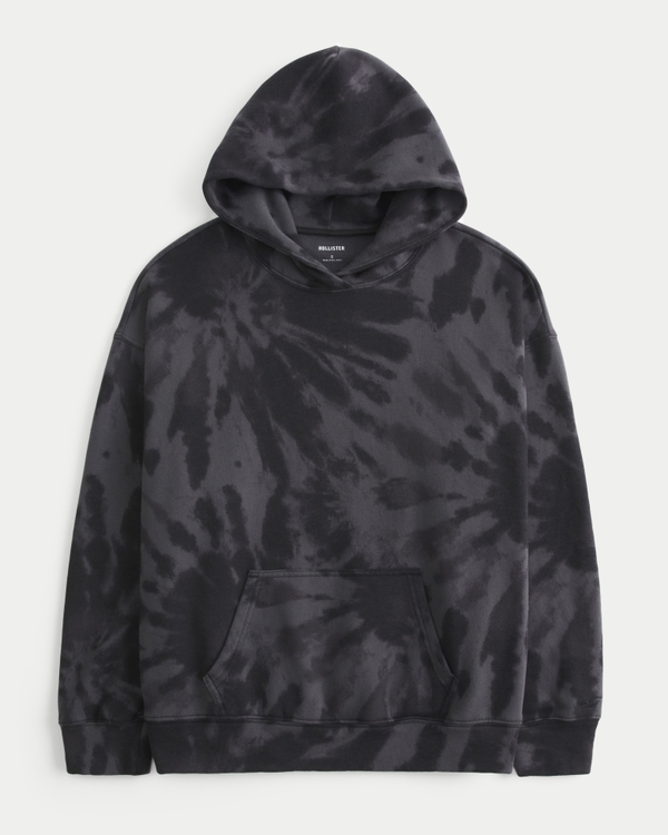 Oversized Tie-Dye Print Hoodie