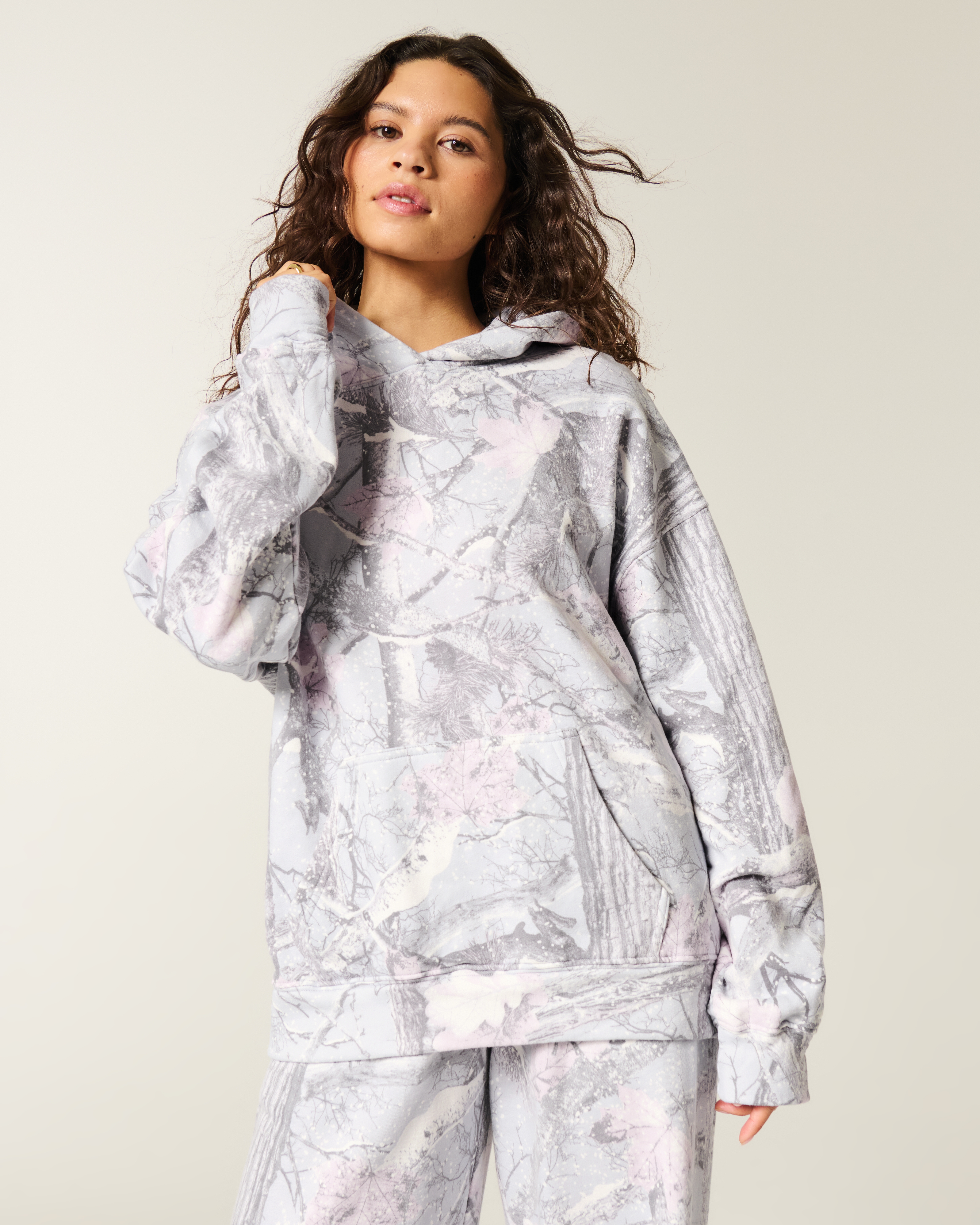 Hollister Oversized Camo Hoodie
