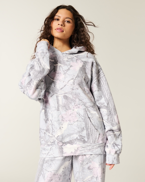 Women's Oversized Candy Cane Graphic Hoodie | Women's Tops | HollisterCo.com