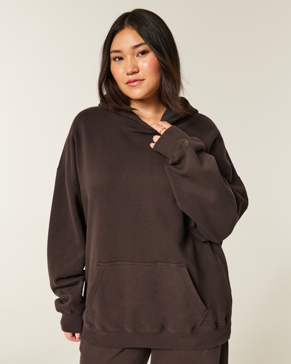 Oversized Hoodie, Espresso view 1